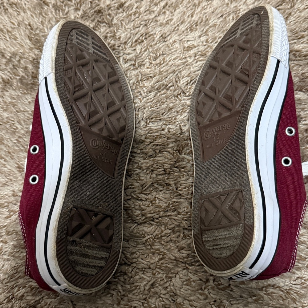 Converse Burgundy Sneakers - Picture 6 of 7